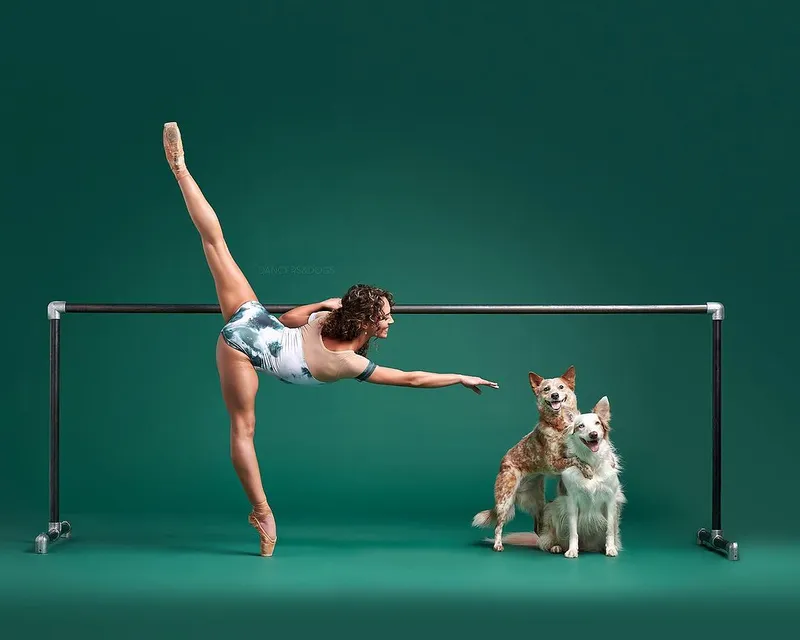 Ballet dancer and pet photos