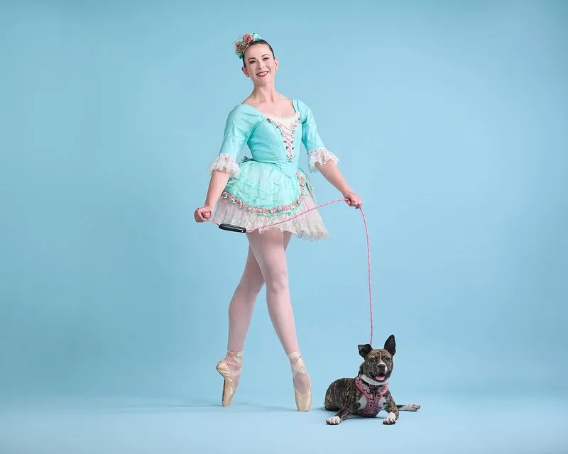 Ballet dancer pet photoshoot