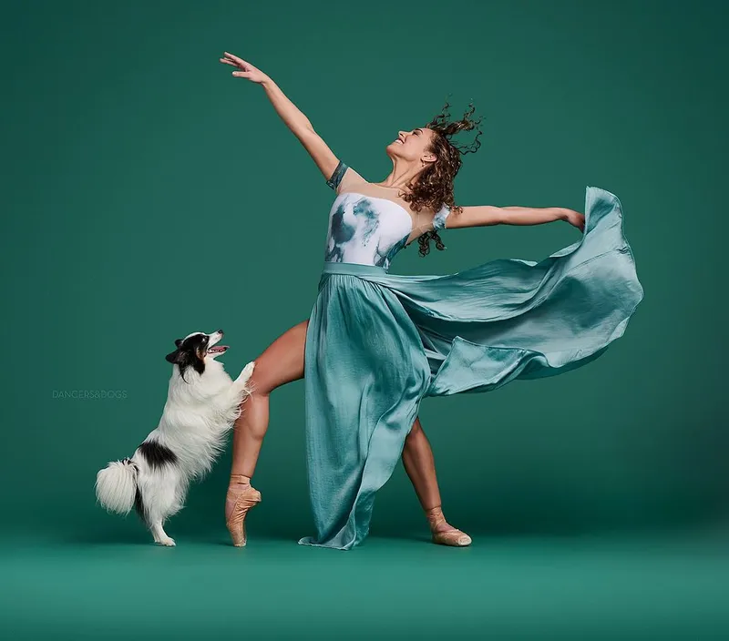 Studio Dancers & Dogs Combined Adoptable Animals with Ballet Dancers to Produce Adoptable Animal Photography