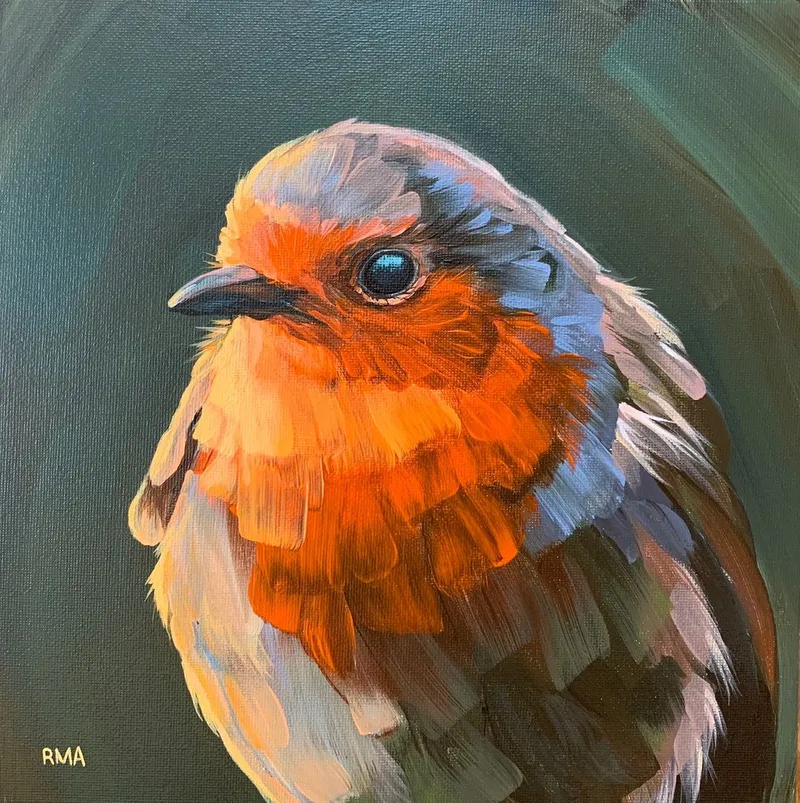 Oil portrayals of winged creatures